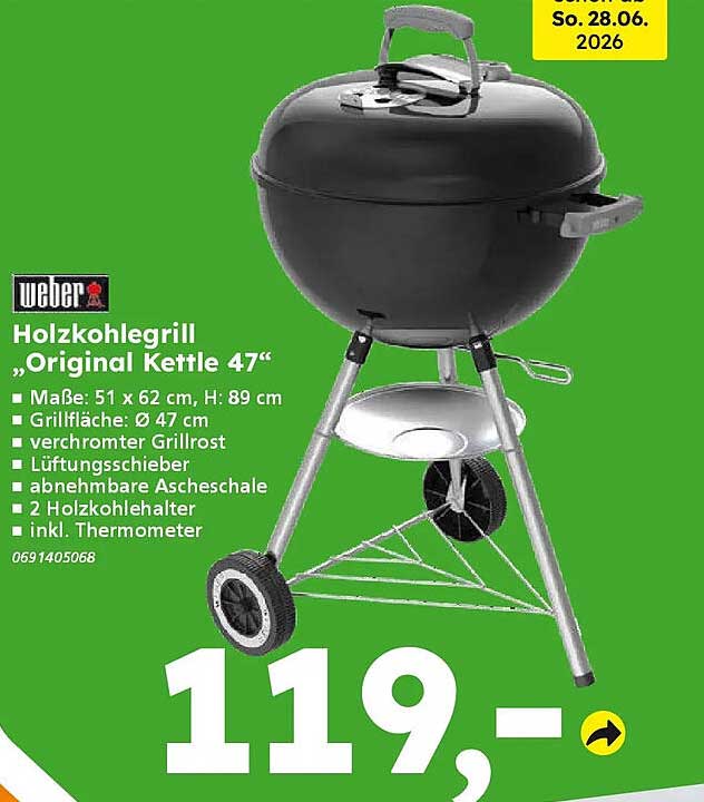 Holzkohlegrill „Original Kettle 47“