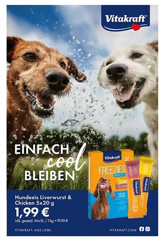Hundeis Liverwurst & Chicken 5x20 g
