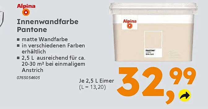 Innenwandfarbe Pantone
