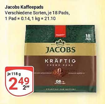 Jacobs Kaffeepads