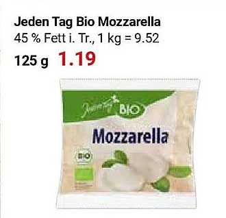 Jeden Tag Bio Mozzarella