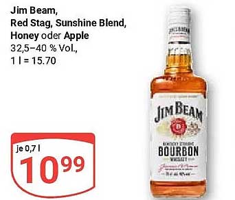 Jim Beam, Red Stag, Sunshine Blend, Honey oder Apple