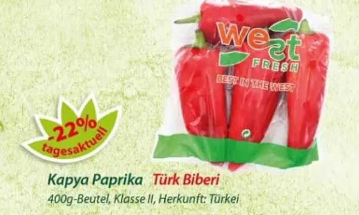 Kapya Paprika Türk Biberi