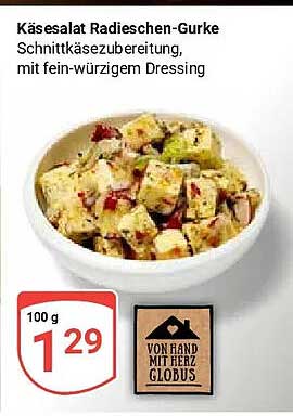 Käsesalat Radieschen-Gurke