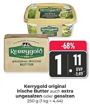Kerrygold original Irische Butter auch extra ungesalzen oder gesalzen