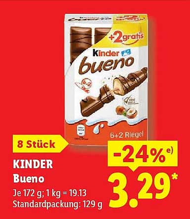 KINDER Bueno 8 Stück