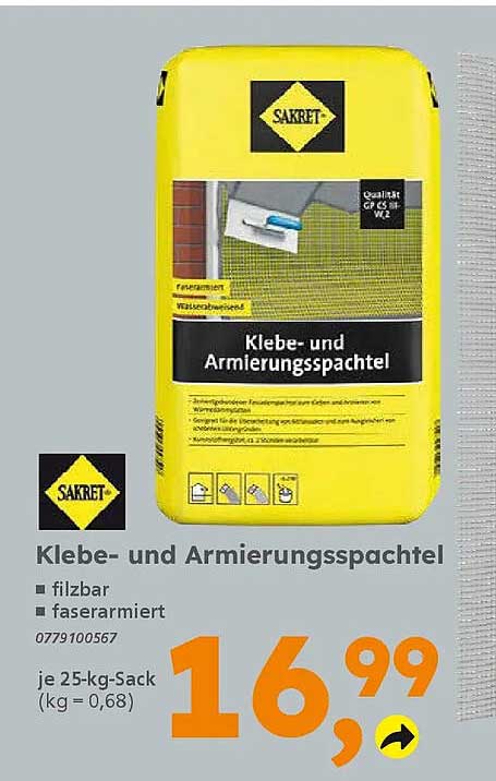Klebe- und Armierungsspachtel