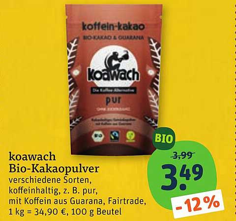koawach Bio-Kakaopulver
