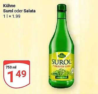 Kühne Surol oder Salata 1 l = 1,99