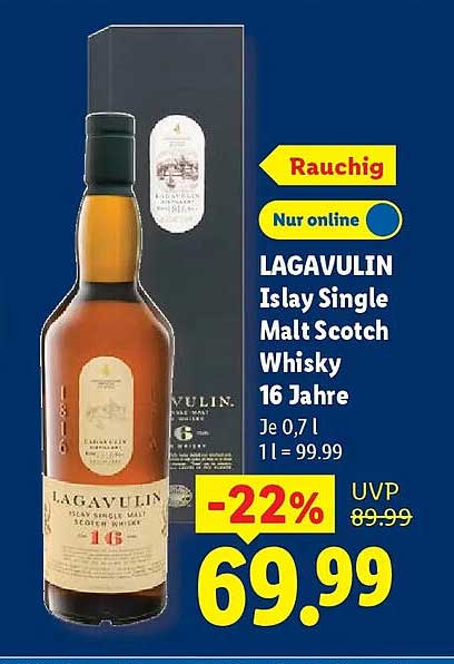 LAGAVULIN Islay Single Malt Scotch Whisky 16 Jahre