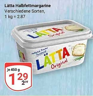 Lätta Halbfettmargarine