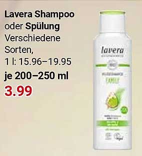 Lavera Shampoo oder Spülung Verschiedene Sorten, 1 l: 15.96–19.95 je 200–250 ml