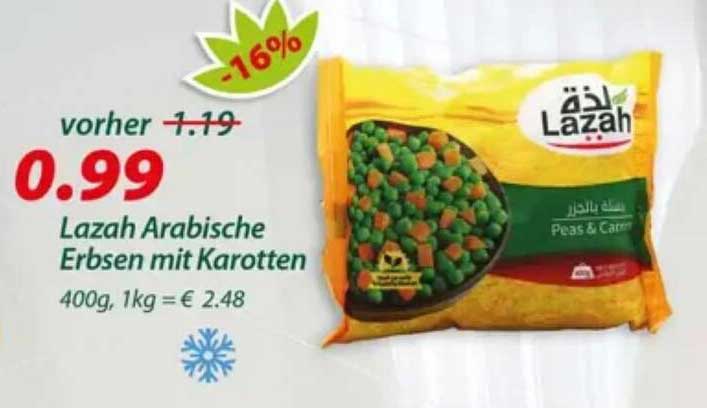 Lazah Arabische Erbsen mit Karotten