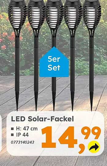 LED Solar-Fackel