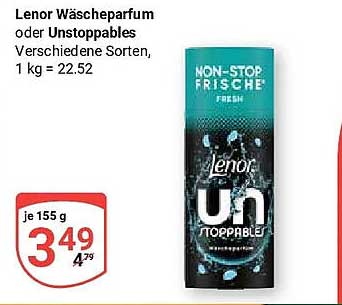 Lenor Wäscheparfum oder Unstoppables Verschiedene Sorten, 1 kg = 22.52