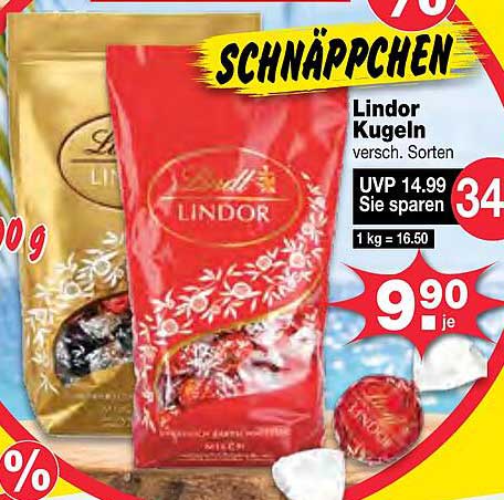 Lindor Kugeln versch. Sorten