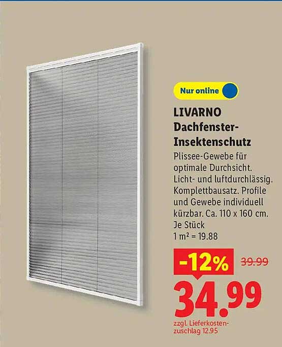 LIVARNO Dachfenster-Insektenschutz
