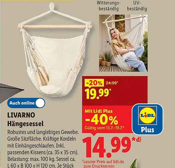 LIVARNO Hängesessel