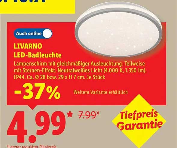LIVARNO LED-Badleuchte