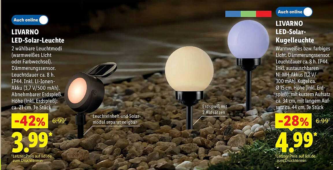 LIVARNO LED-Solar-Leuchte
