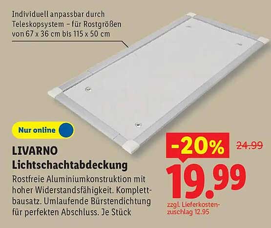 LIVARNO Lichtschachtabdeckung