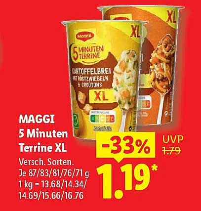 MAGGI 5 Minuten Terrine XL