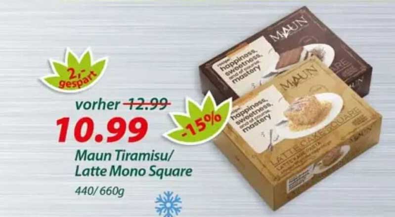 Maun Tiramisu/ Latte Mono Square