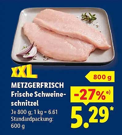 METZGERFRISCH Frische Schweine-schnitzel