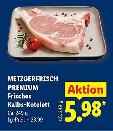 METZGERFRISCH PREMIUM Frisches Kalbs-Kotelett