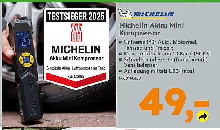MICHELIN Akku Mini Kompressor