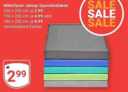 Mikrofaser-Jersey-Spannbettlaken