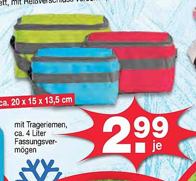 mit Trageriemen, ca. 4 Liter Fassungsvermögen