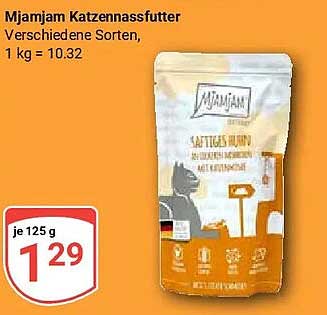Mjammjam Katzennassfutter Verschiedene Sorten, 1 kg = 10.32