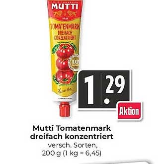 Mutti Tomatenmark dreifach konzentriert