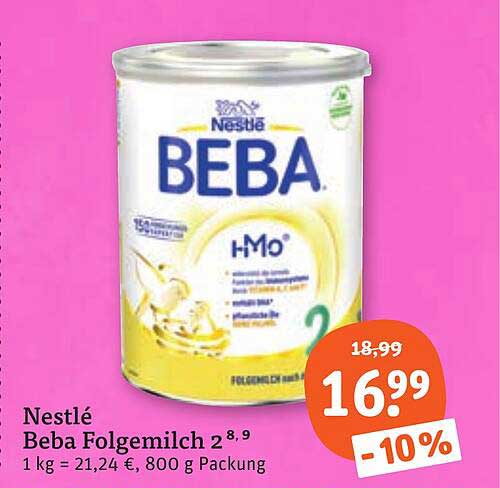 Nestlé Beba Folgemilch 2