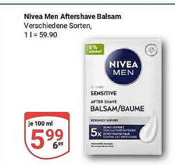 Nivea Men Aftershave Balsam Verschiedene Sorten, 1 l = 59.90