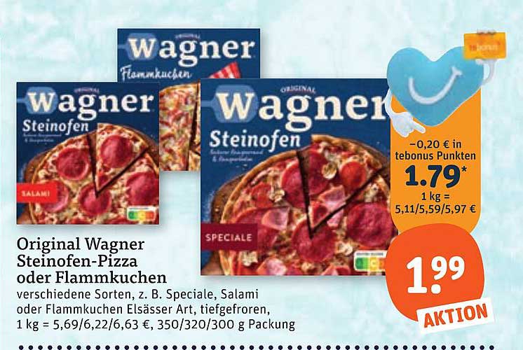 Original Wagner Steinoffen-Pizza oder Flammkuchen