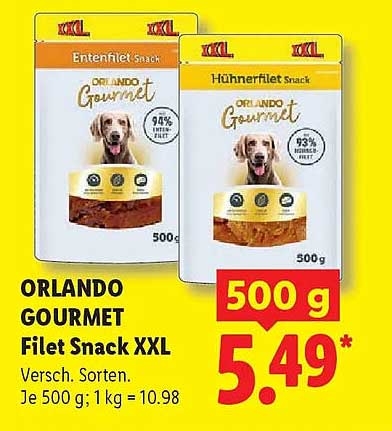 ORLANDO GOURMET Filet Snack XXL