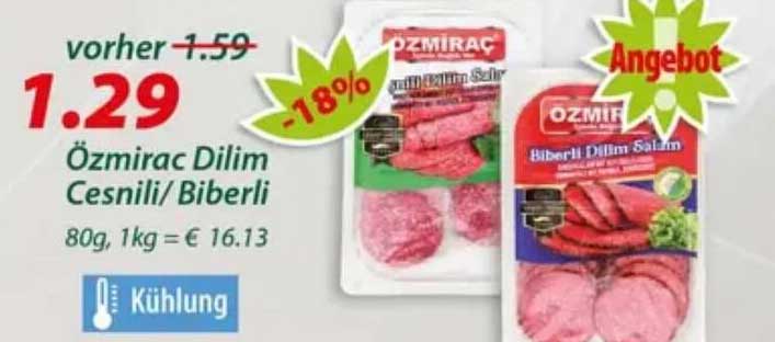 Özmirac Dilim Cesnili/ Biberli
