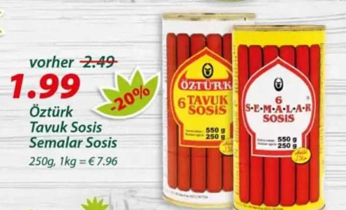 Öztürk Tavuk Sosis Semalar Sosis