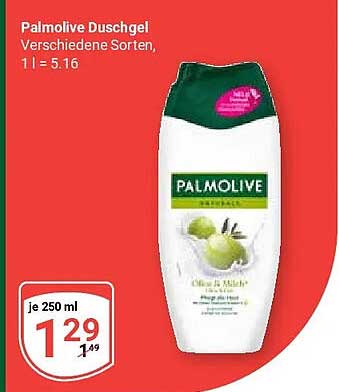 Palmolive Duschgel Verschiedene Sorten, 1 l = 5.16