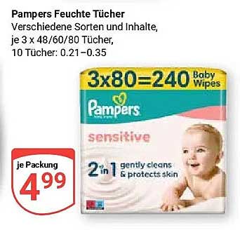 Pampers Feuchte Tücher
