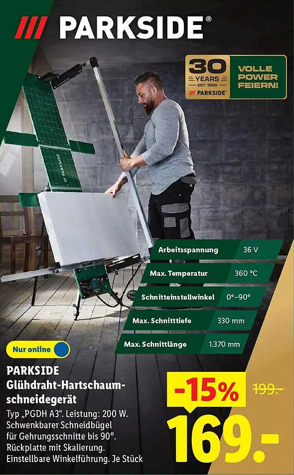 PARKSIDE Glühdraht-Hartschaum-schneidegerät