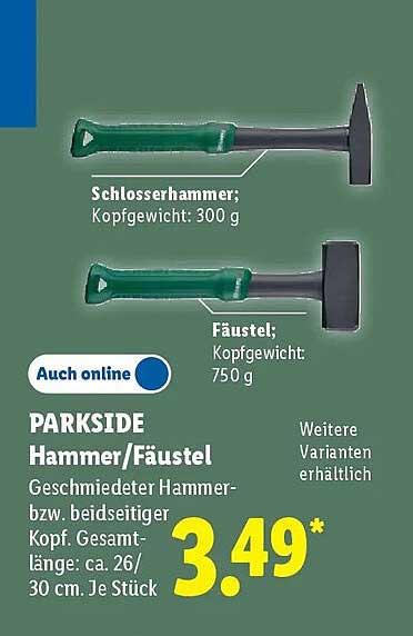 PARKSIDE Hammer/Fäustel