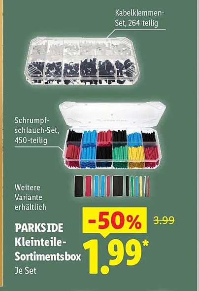 PARKSIDE Kleinteile-Sortimentsbox Je Set