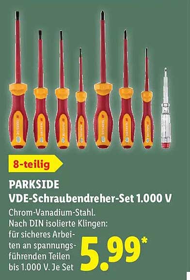 PARKSIDE VDE-Schraubendreher-Set 1.000 V