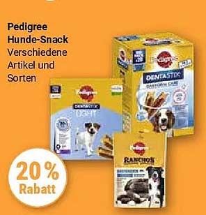 Pedigree Hunde-Snack Verschiedene Artikel und Sorten