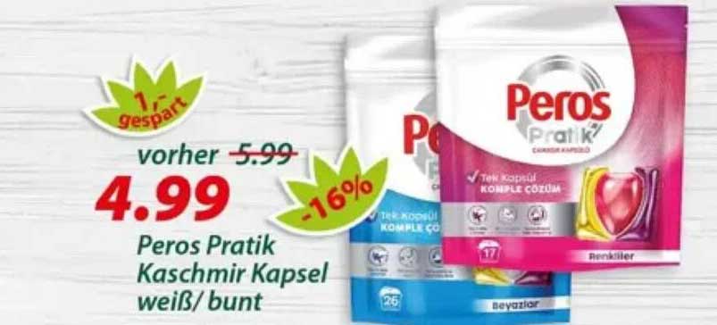 Peros Pratik Kaschmir Kapsel weiß/bunt
