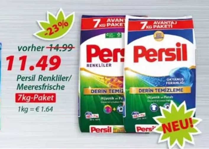 Persil Renkliler/ Meeresfrische 7kg-Paket