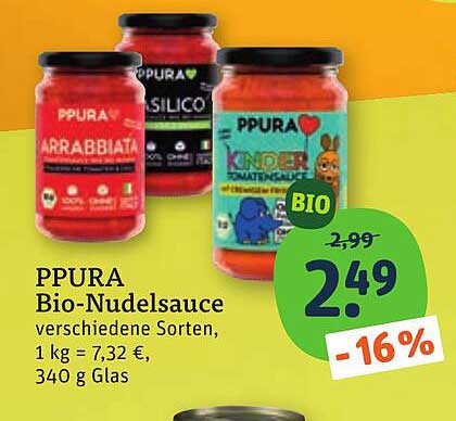 PPURA Bio-Nudelsauce